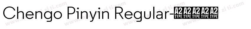 Chengo Pinyin Regular字体转换